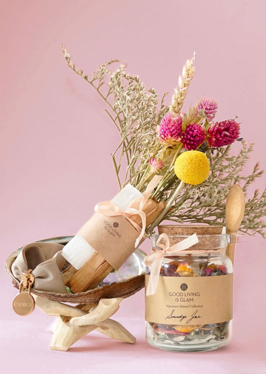 Engraved Positive Energy Bracelet in sand or coffee color