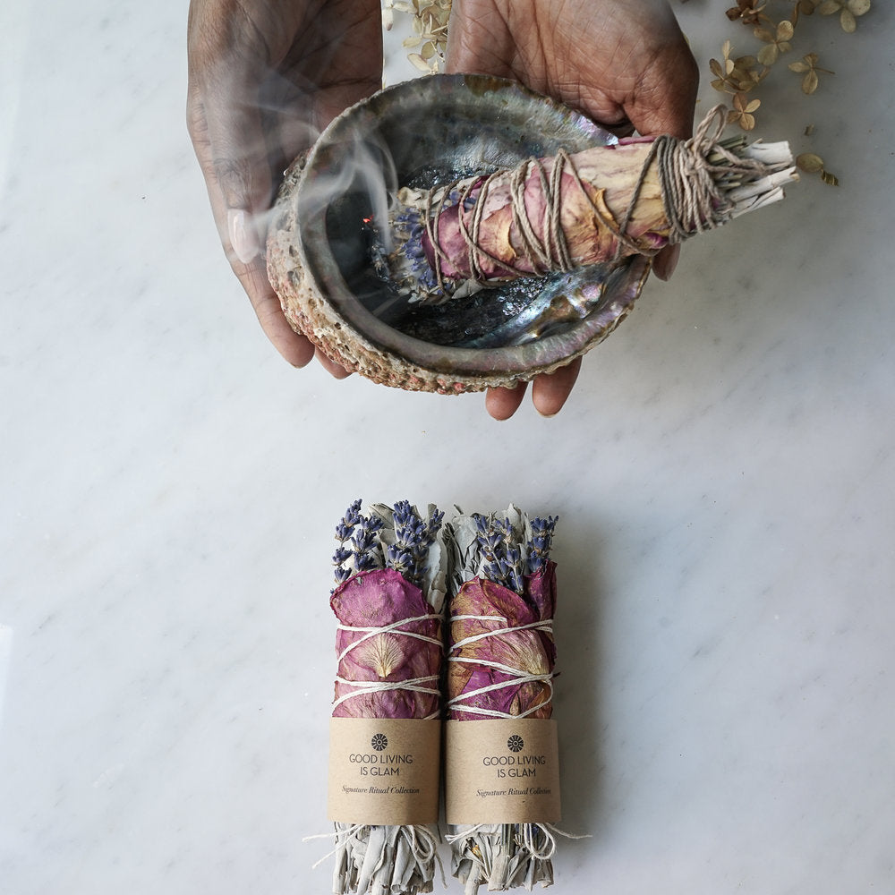 How To Smudge Sage Stick Step 6 place the stick in a bowl or shell and let it burn